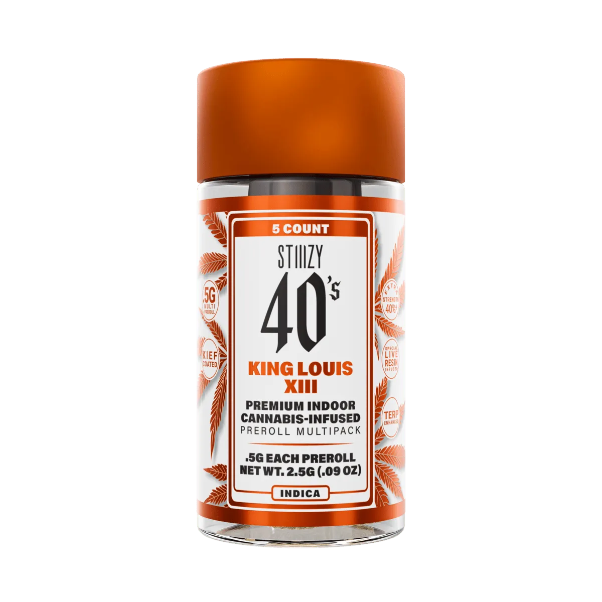 - KING LOUIS XIII - .5G 40's Infused Preroll 5 Pack