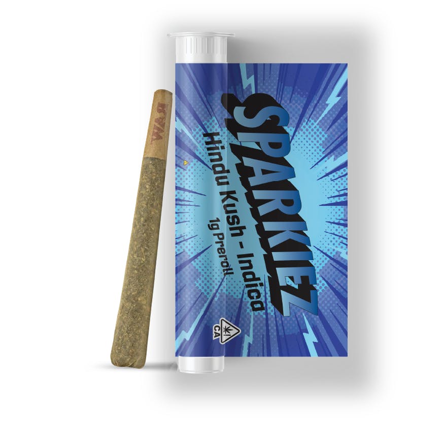 Sparkiez - Hindu Kush Indica Preroll 1G