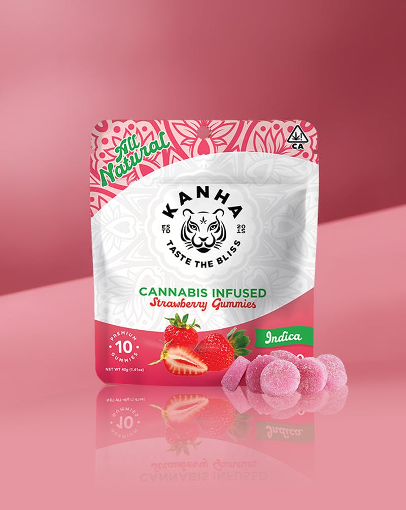 KANHA - Strawberry | Classic | Indica | 100mg THC | 10-pack
