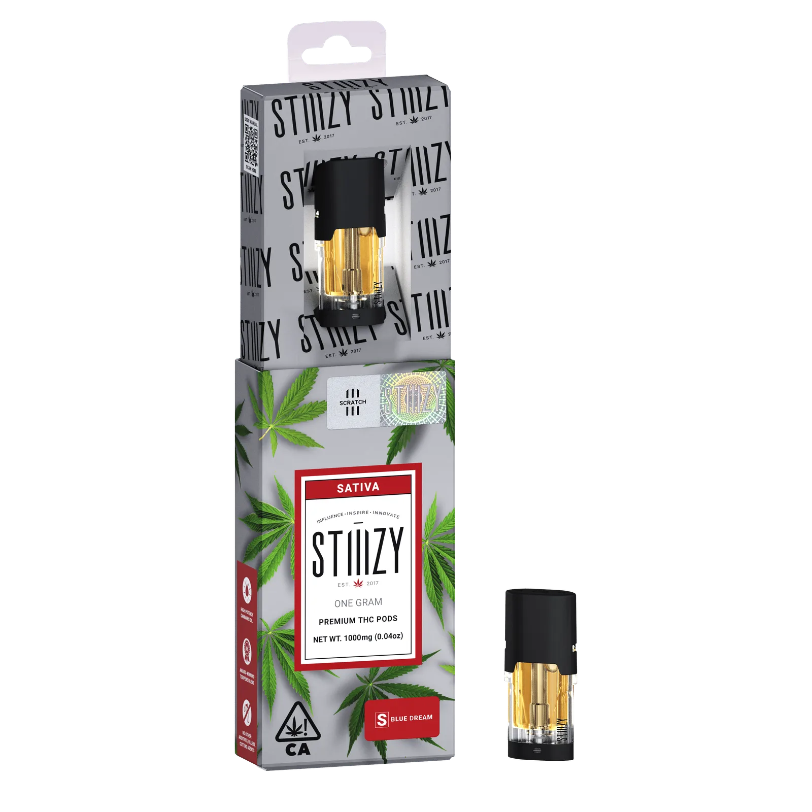 Vape Cartridge - BLUE DREAM 1G Original THC Pod - STIIIZY