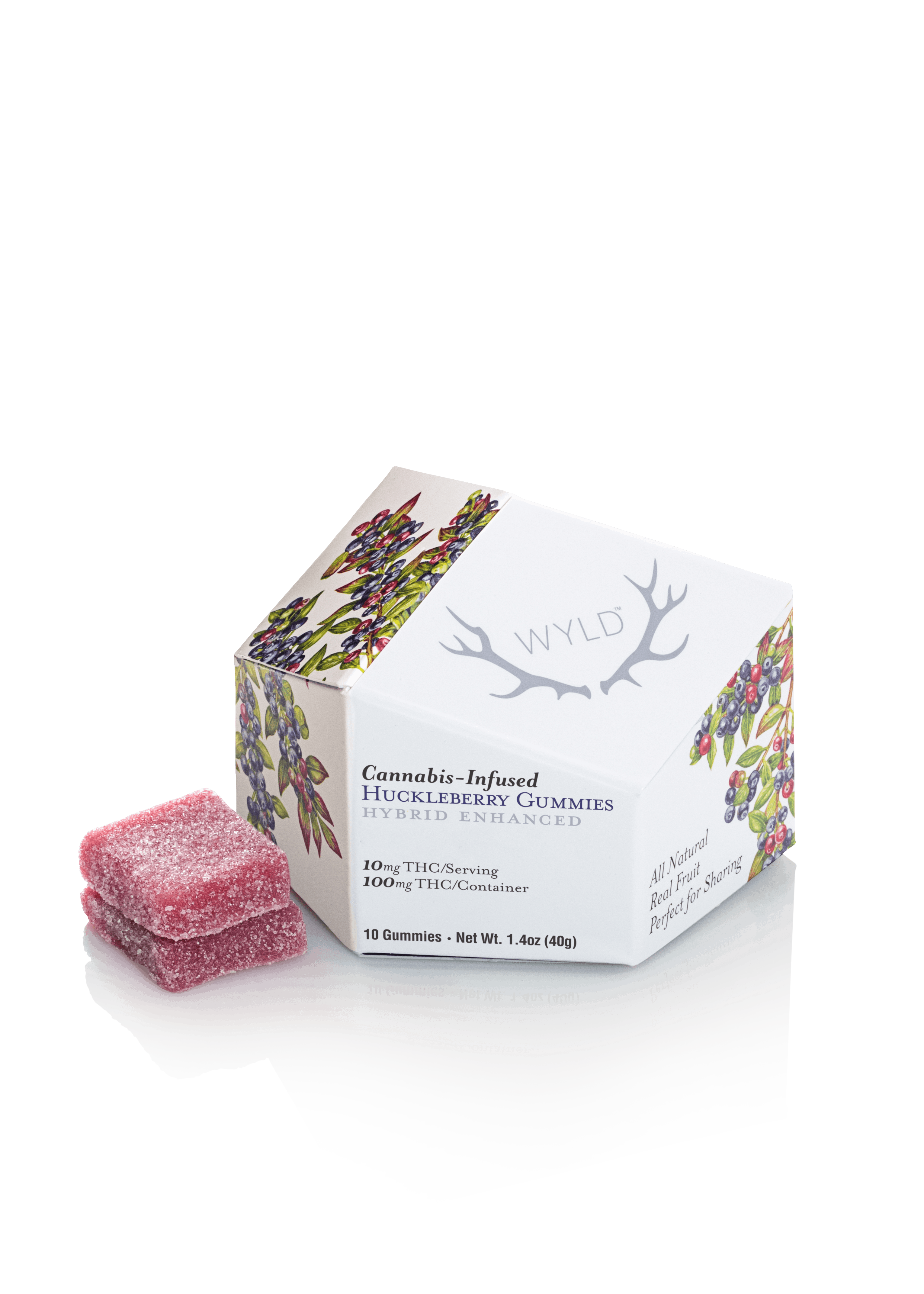 WYLD - Huckleberry Hybrid Enhanced Gummies 100mg