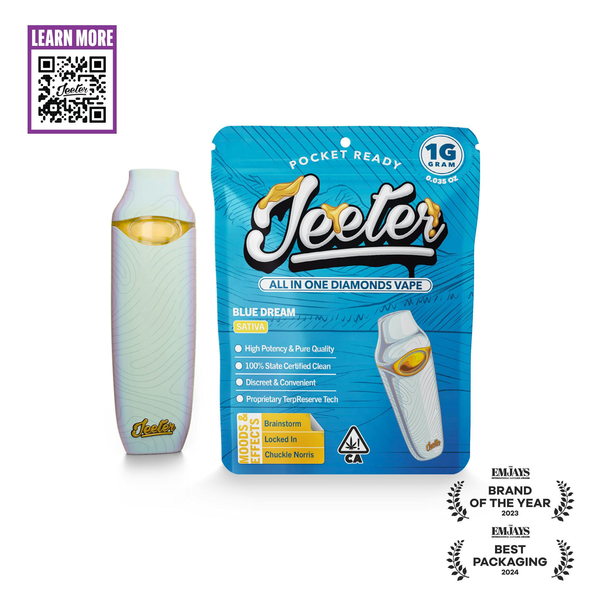 Jeeter All In One Diamonds Vape - Blue Dream