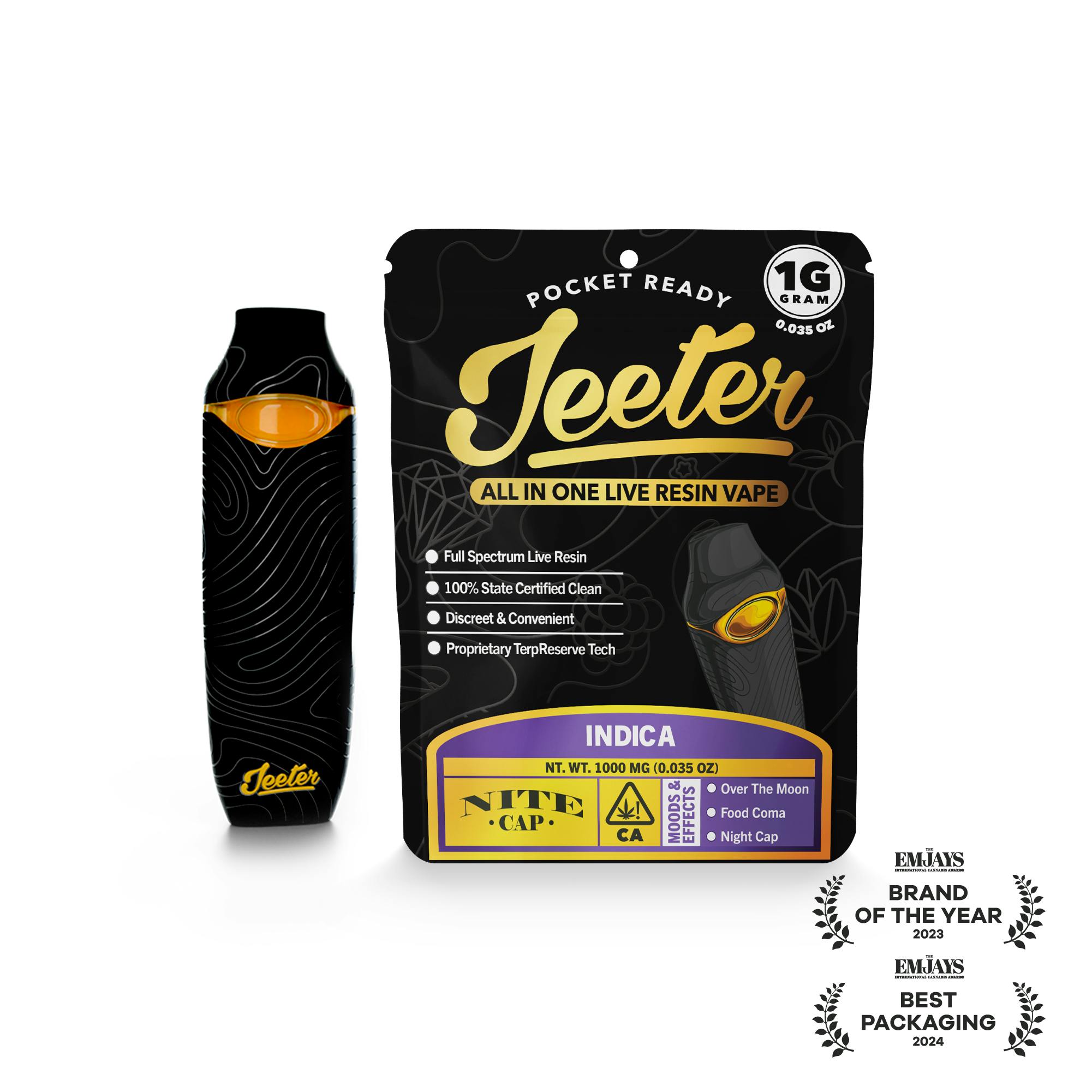Jeeter All In One Live Resin Vape - NITE CAP