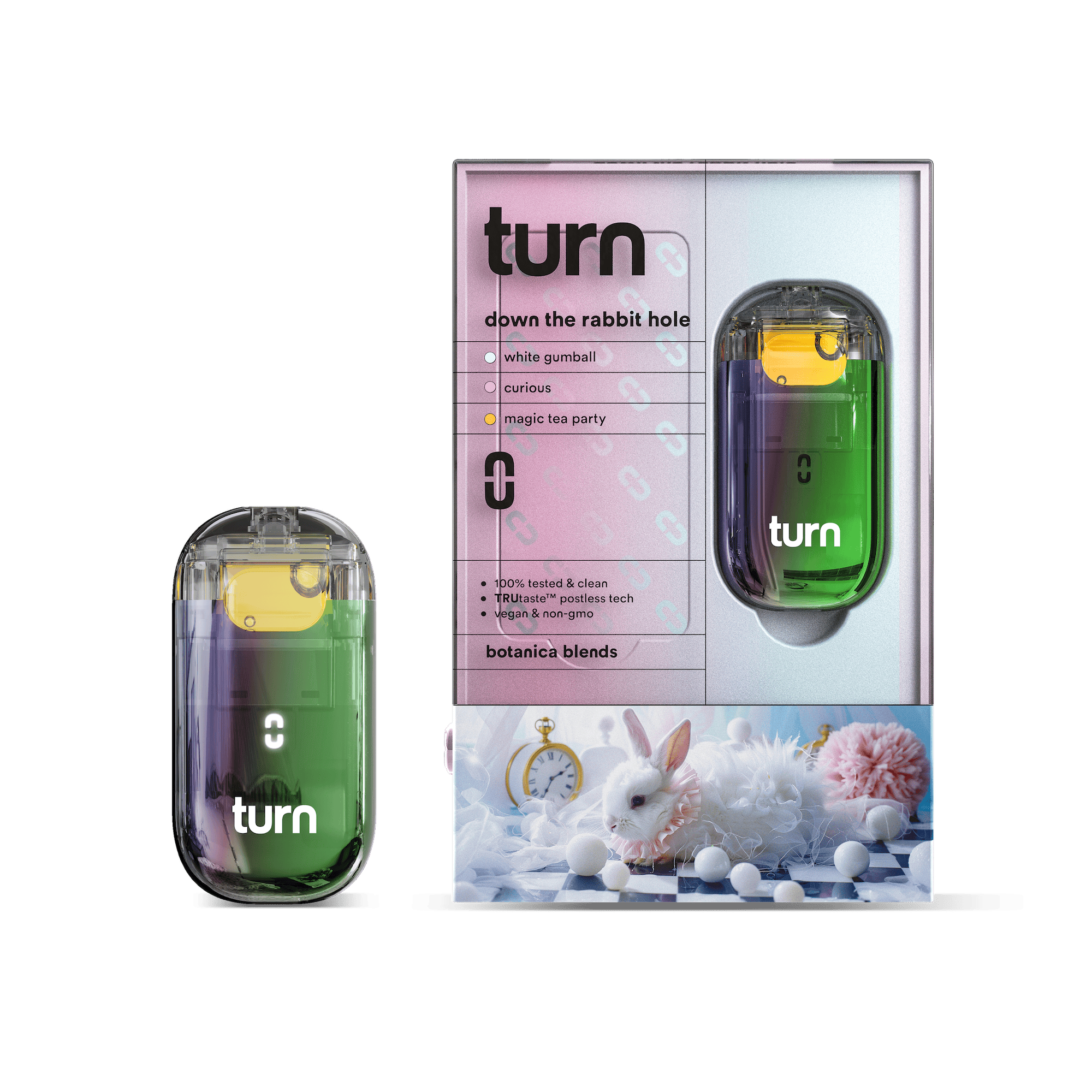 TURN - 2.0g AIO | down the rabbit hole | botanica blends | up |