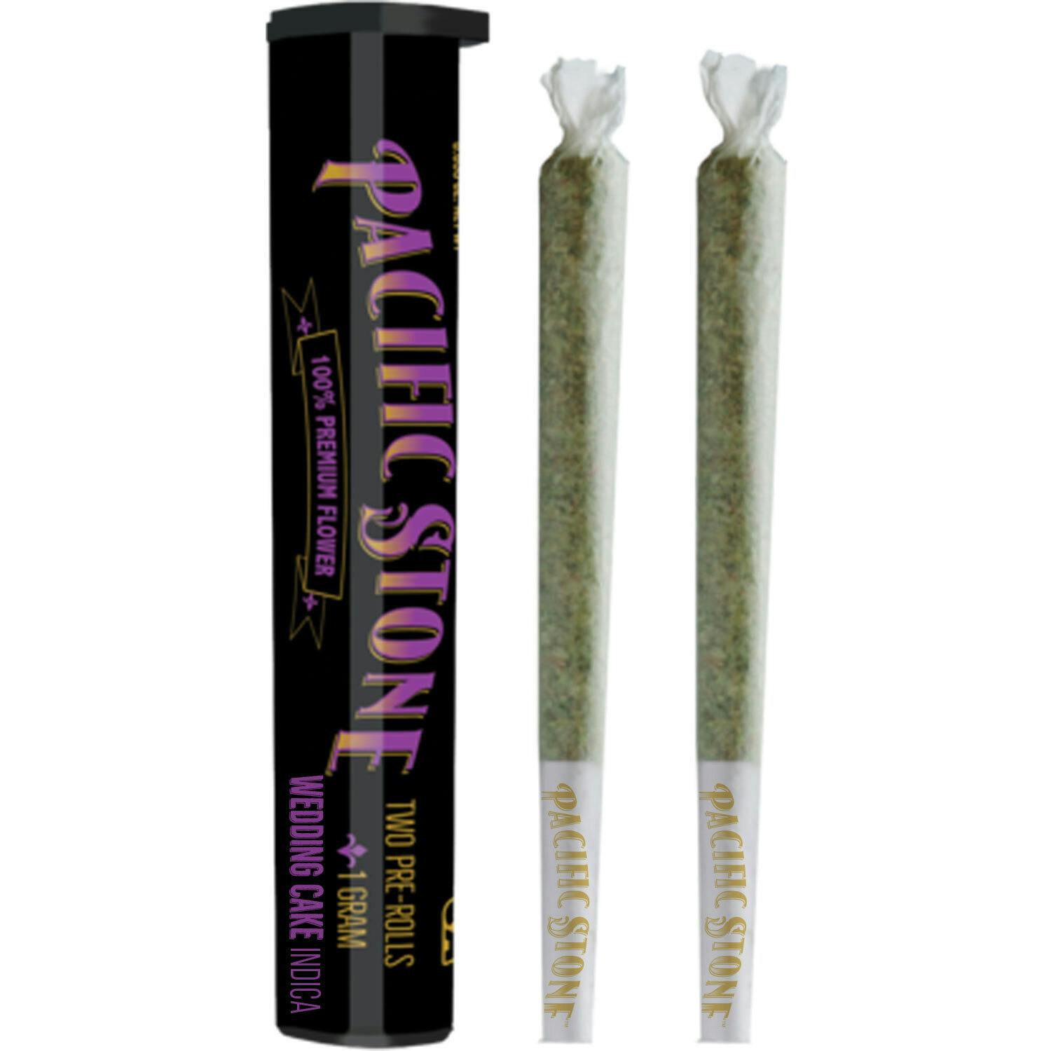 PACIFIC STONE - Wedding Cake Indica Pre-Rolls 2pk (1g)