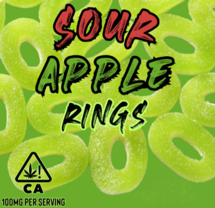 Sour Apple Rings THC Infused