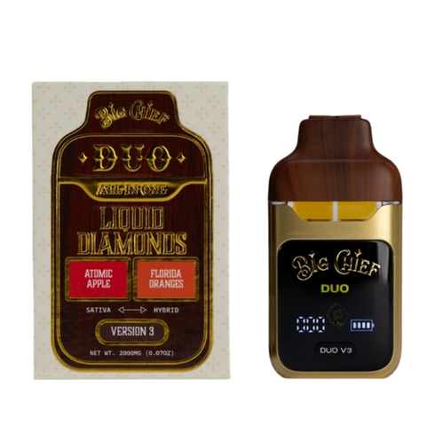 Big Chief Duo 2 Gram Atomic Apple-Florida Oranges Vape Pen v3
