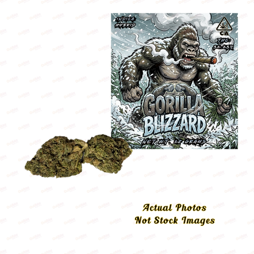 Gorilla Blizzard 28 Grams Premium Indica Hybrid Flower
