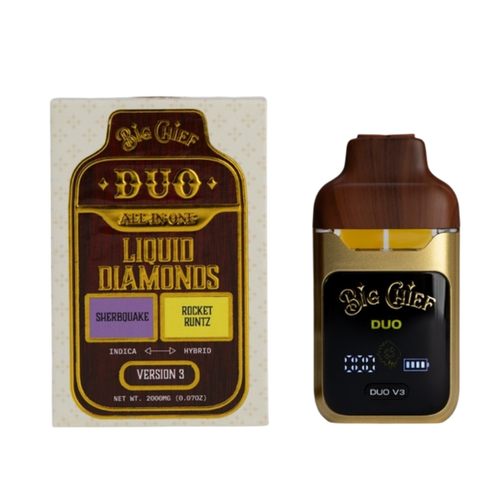 Big Chief Duo 2 Gram Sherbquake-Rocket Runtz Vape Pen v3