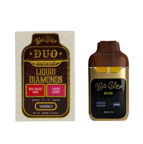 Big Chief Duo 2 Gram Red Velvet Cake-Cupidz Candy Vape Pen v3