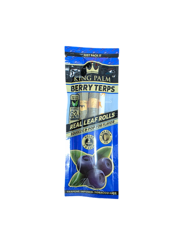 King Palm Berry Terps Leaf Tubes 2pk. Slims