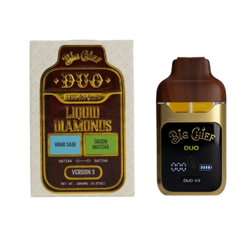 Big Chief Duo 2 Gram Wabi Sabi-Green Match Vape Pen v3