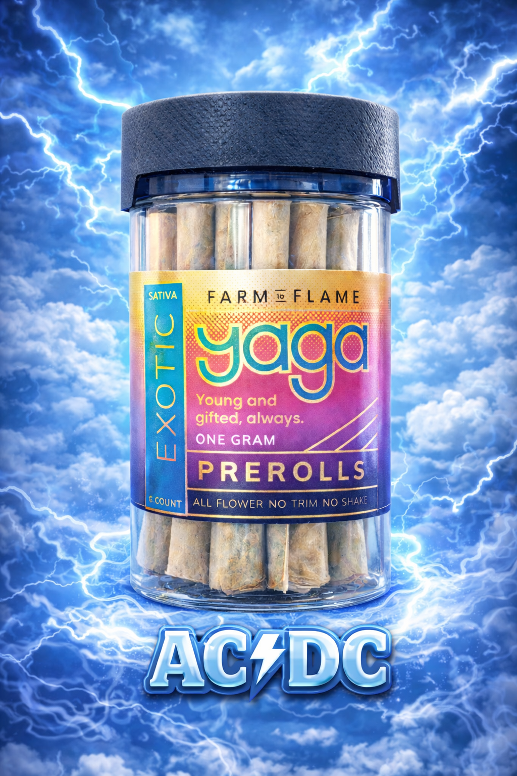 AC/DC 1G Preroll Six-Pack (Sativa)