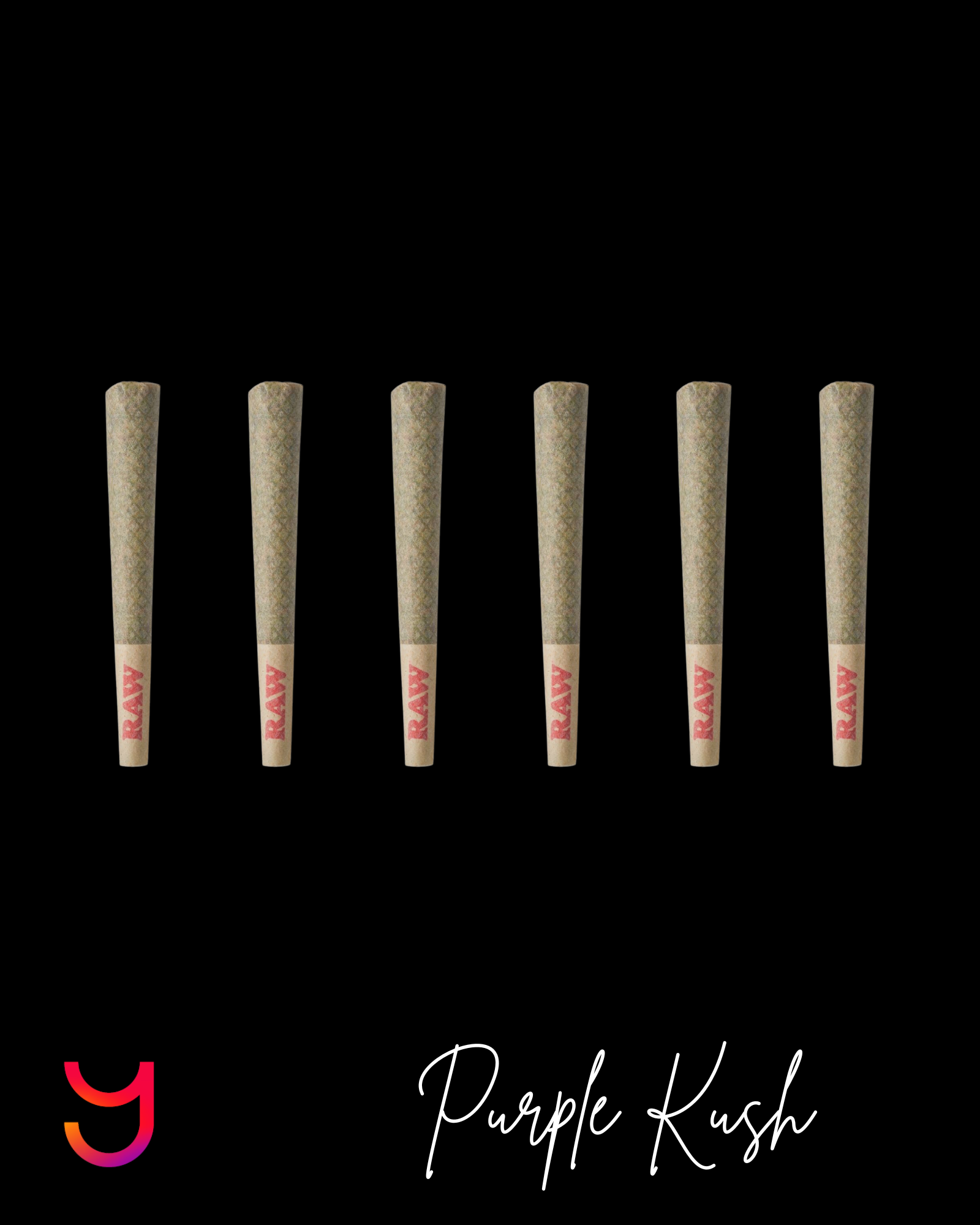 Black 24K Gold 1G Preroll Six-Pack (Indica)