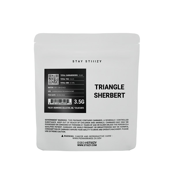 STIIIZY | Triangle Sherbert: White Label | 3.5G