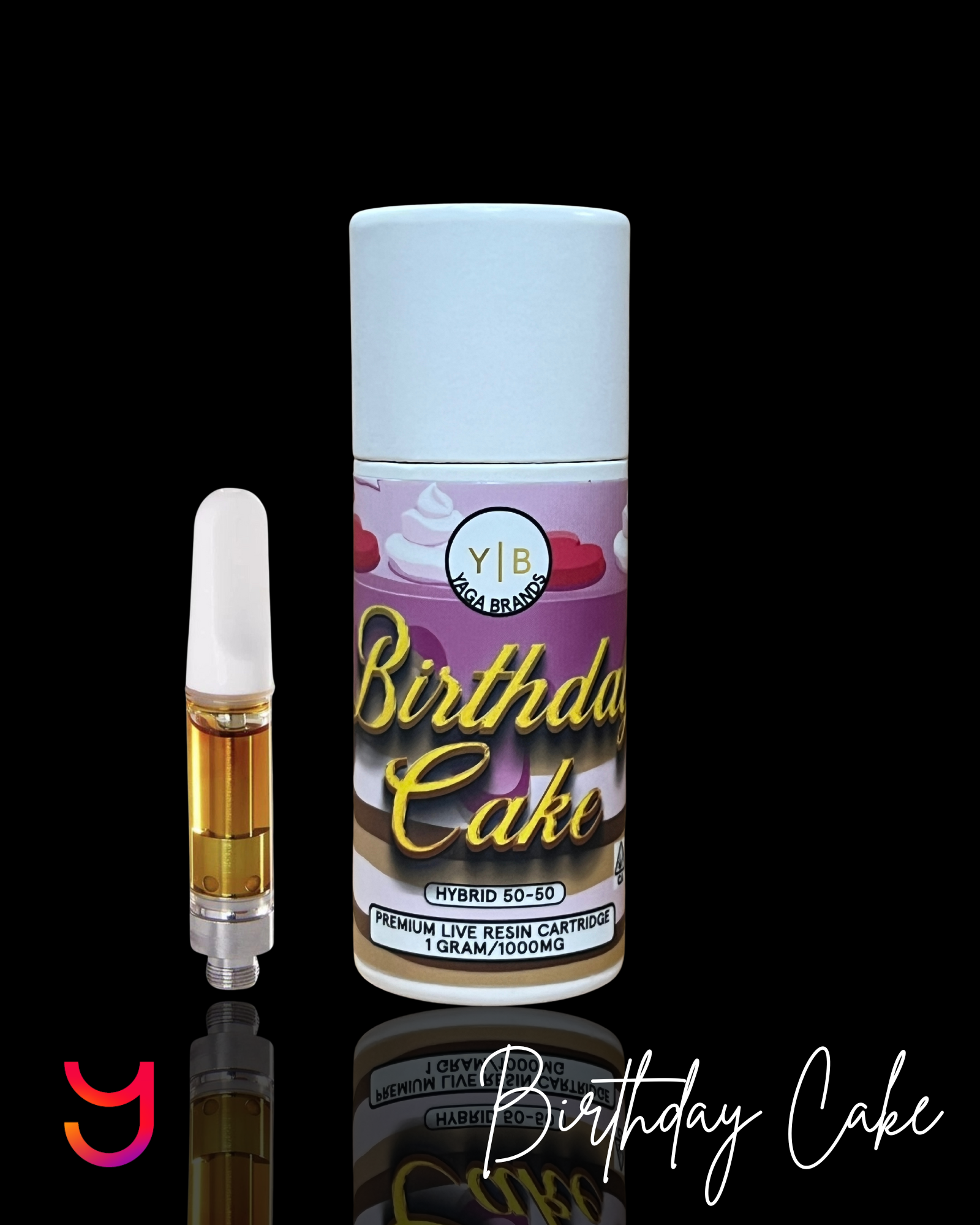 Birthday Cake 1G Live Resin Cart (Hybrid)