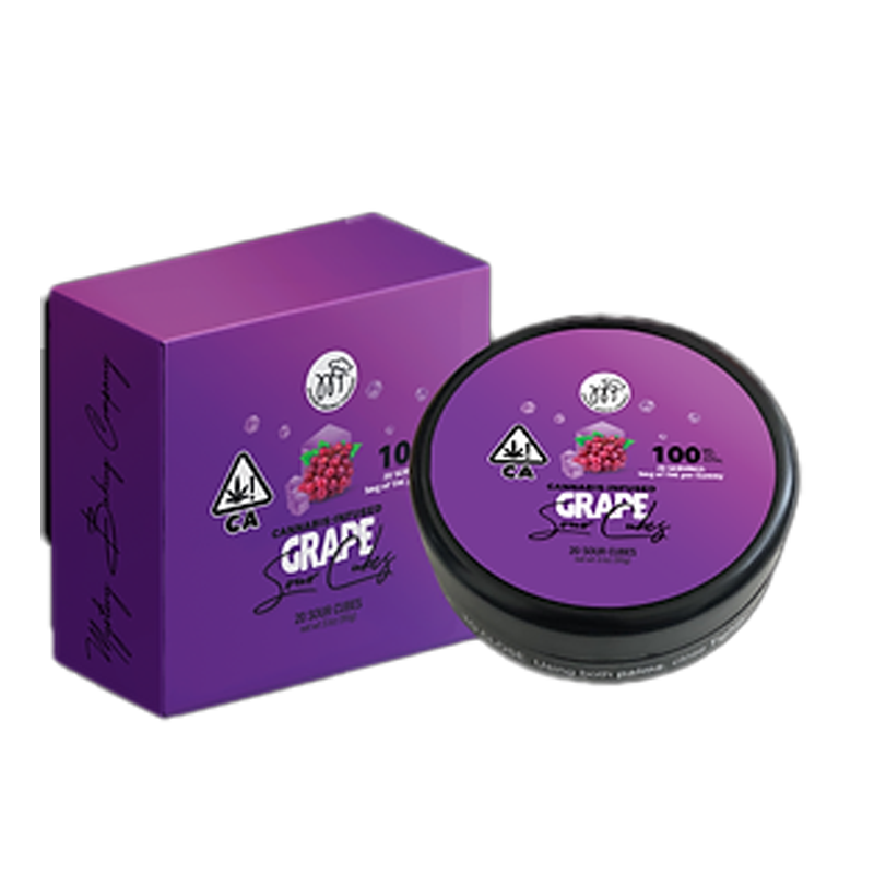 Mystery Baking Co | Sour Cubes: Grape | 100MG