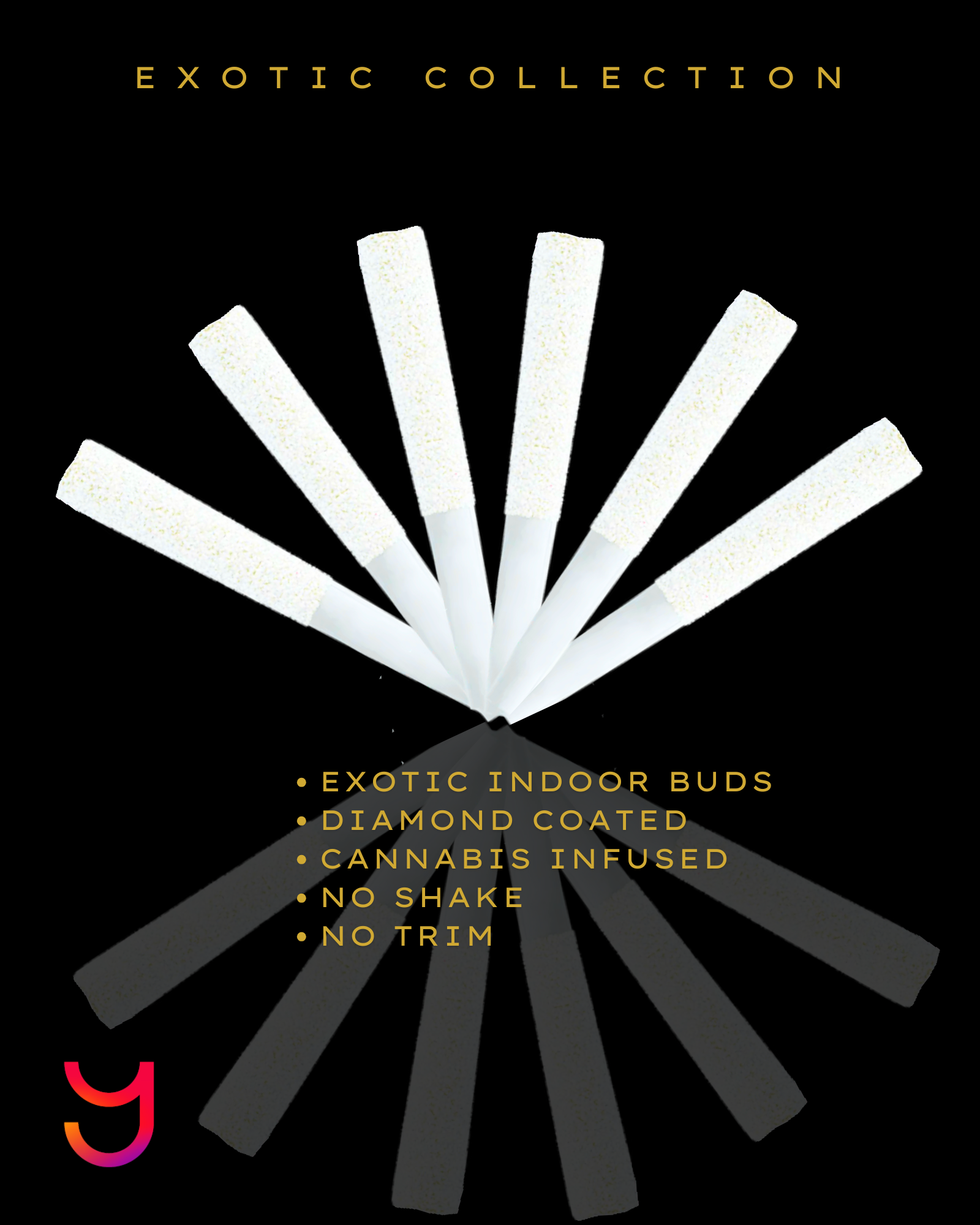 Blue Dream Diamond Coated .5G Preroll Six-Pack (Sativa)