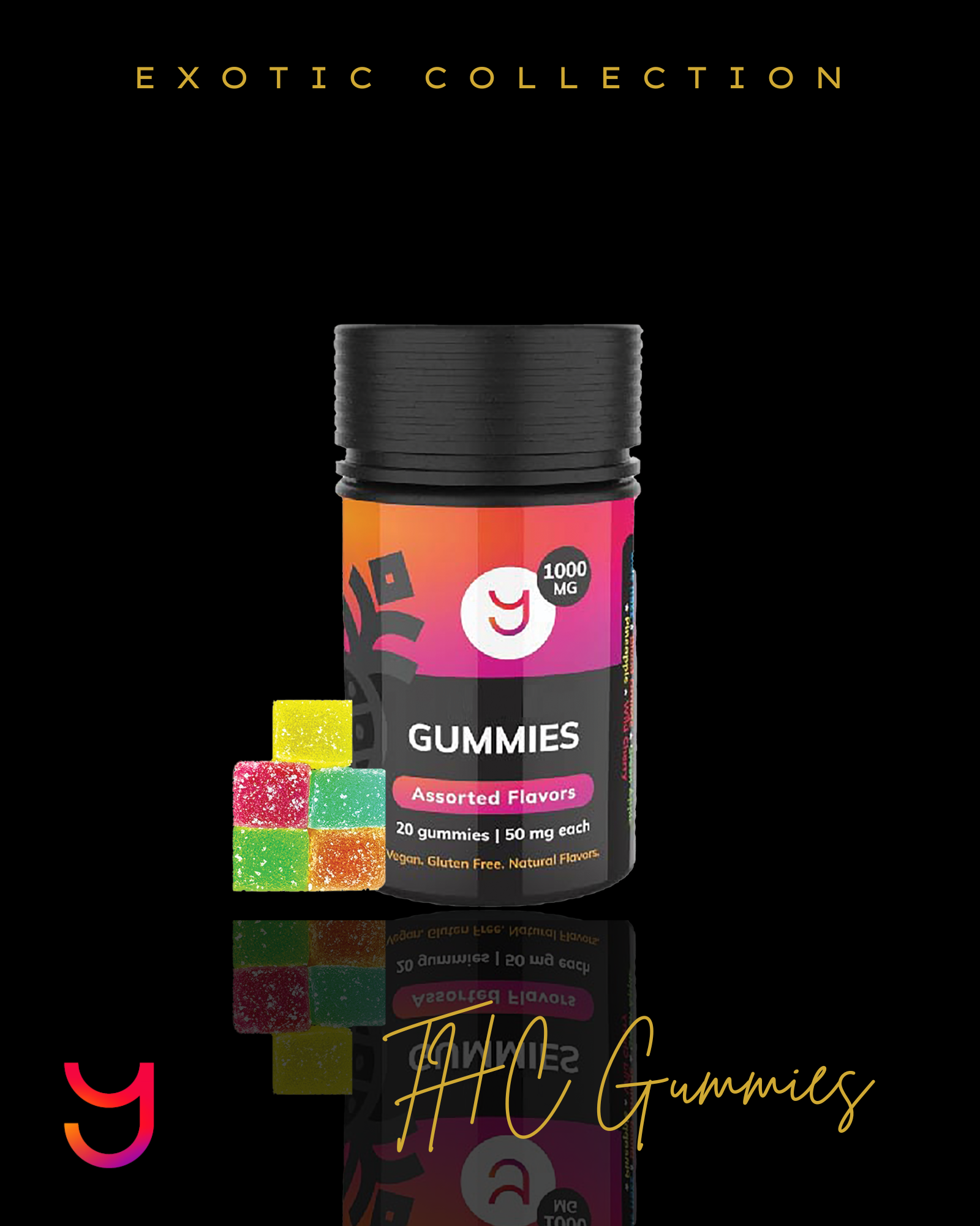1000MG Multi-Flavor Gummies