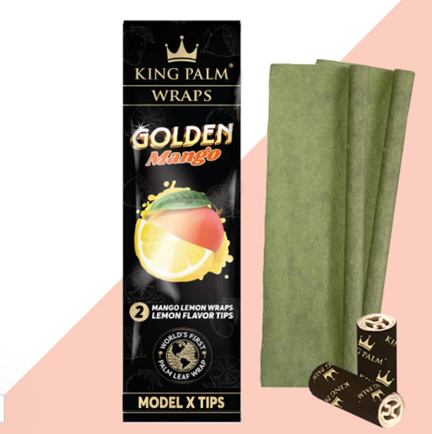 2 Palm Wraps w/ Model X Tips - Golden Mango
