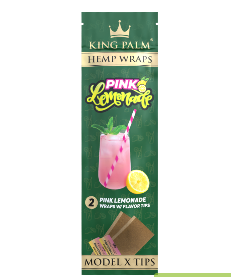 2 Hemp Wraps - Pink Lemonade