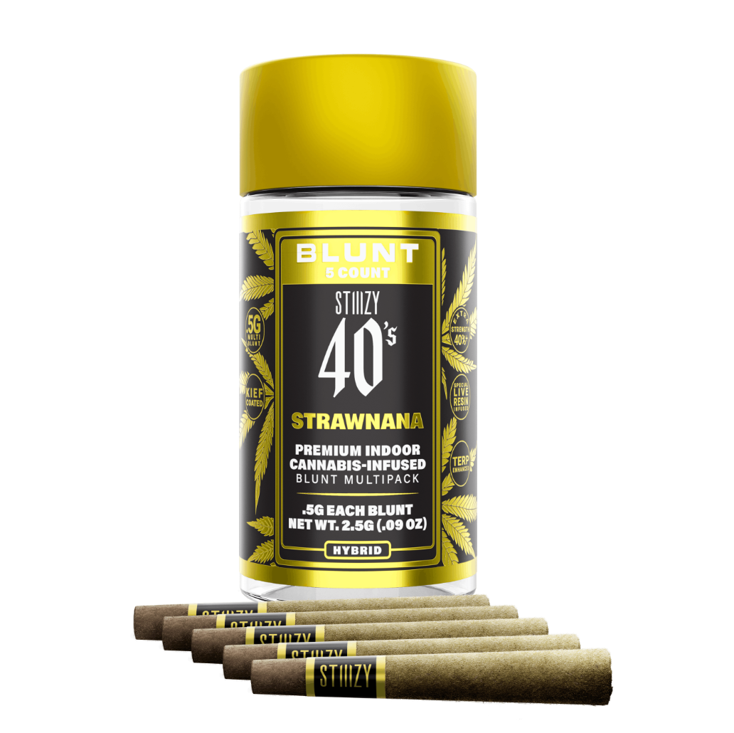 STRAWNANA - .5G 40's Infused Mini Blunt 5 Pack