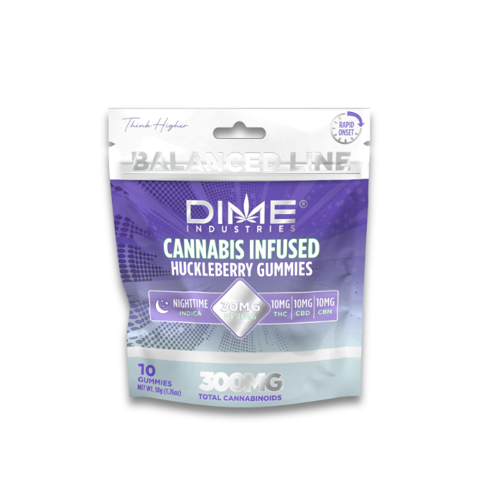 Balanced Line Huckleberry "Evening" CGN Gummies 10ct