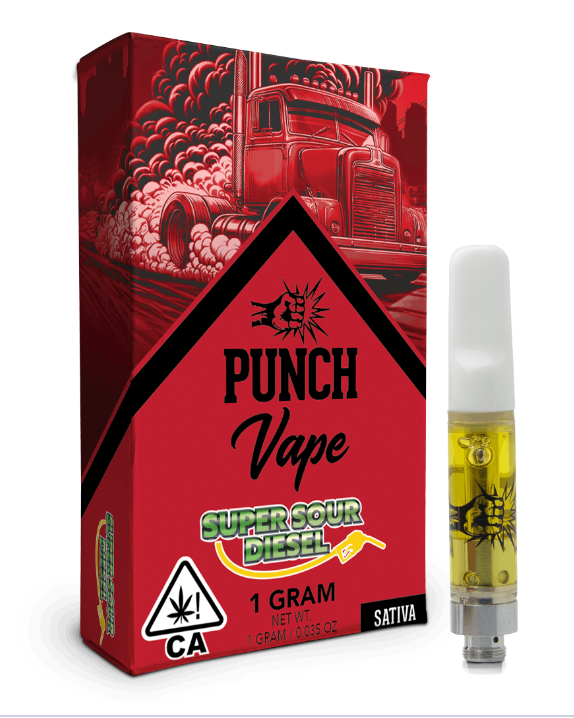 Punch - 510 Distillate Vape Cart - Super Sour Diesel (1g)