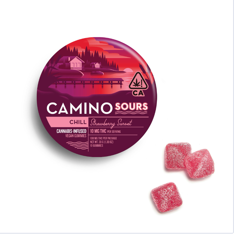 Camino Sours Strawberry Sunset 'Chill' Gummies