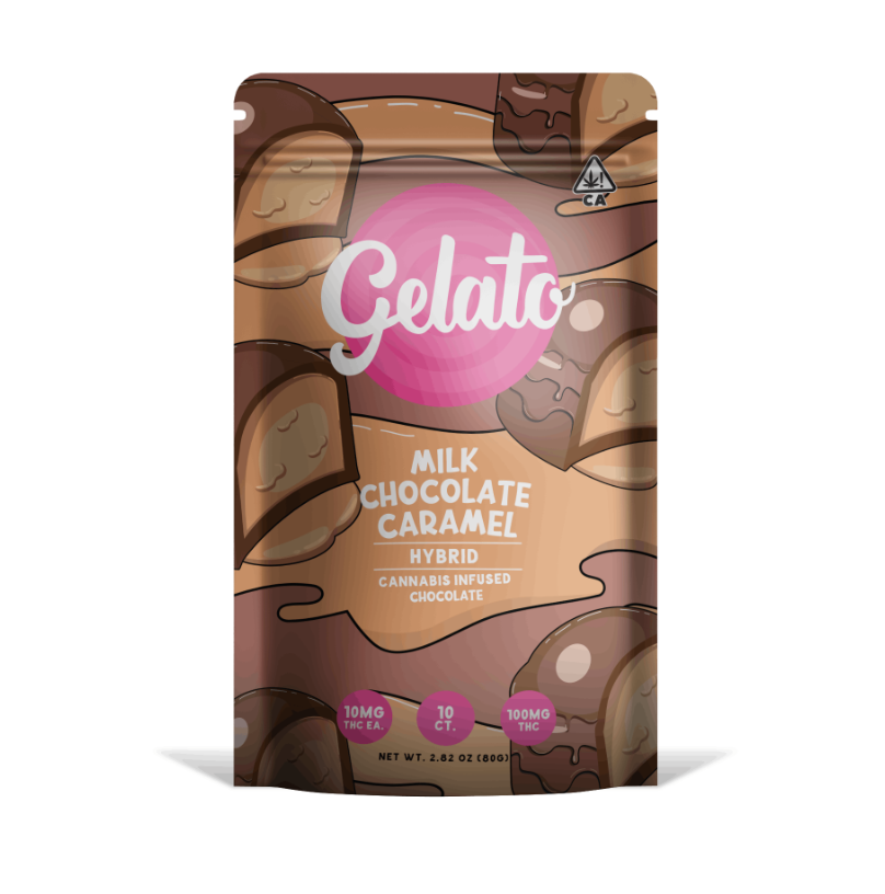 Milk Chocolate Caramel Chocolate Bar 100mg