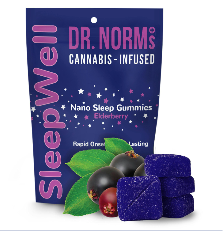 SLEEPWELL Elderberry Fast-Acting Sleep Gummies 100mg THC 50mg CBN
