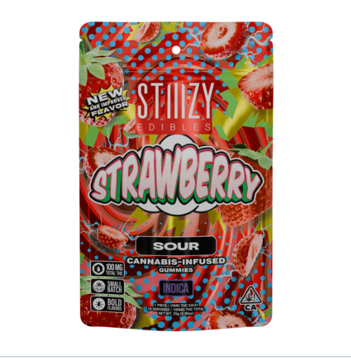 STRAWBERRY - 100MG SOUR EDIBLES