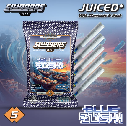 Sluggers - Infused Preroll - 0.7g 5pk - Diamond Edition - Blue Zushi