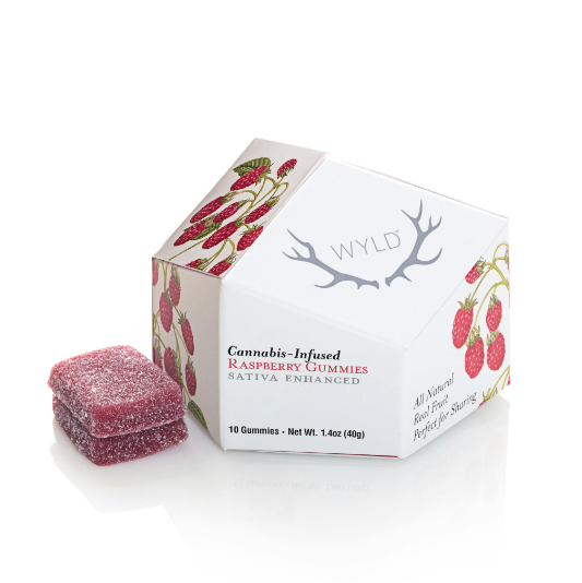 Raspberry Sativa Enhanced Gummies | 100mg