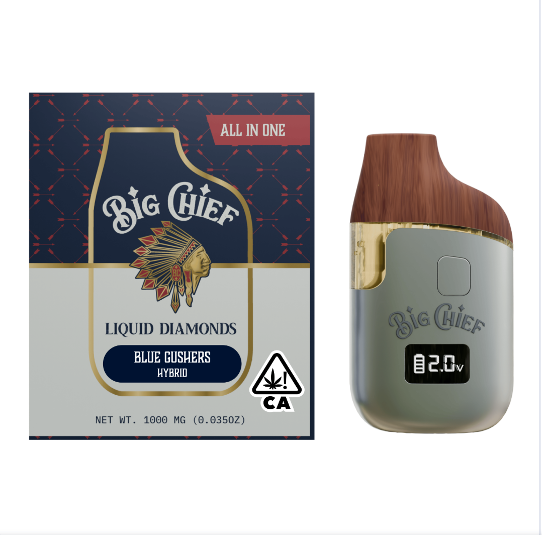 BLUE GUSHERS- Liquid Diamonds 1G All-in-One