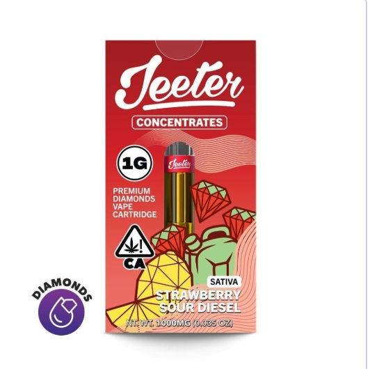 Jeeter Concentrates Diamonds Vape Cartridge - Strawberry Sour Diesel