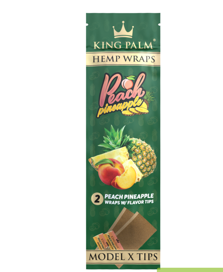 2 Hemp Wraps – Peach Pineapple