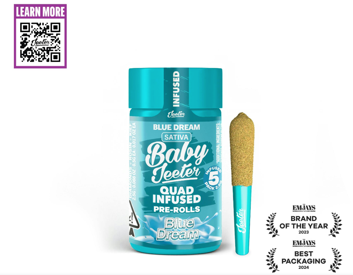 Baby Jeeter | Quad-Infused - Blue Dream